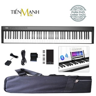 Đàn Piano Điện Konix PH88C 88 Phím nặng Cảm ứng lực cao cấp - Loa kép, Bluetooth, Sustain Pedal, Cáp sạc, Bộ sạc.