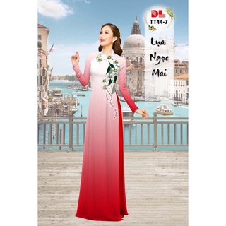 Vải áo dài in 3D 4035