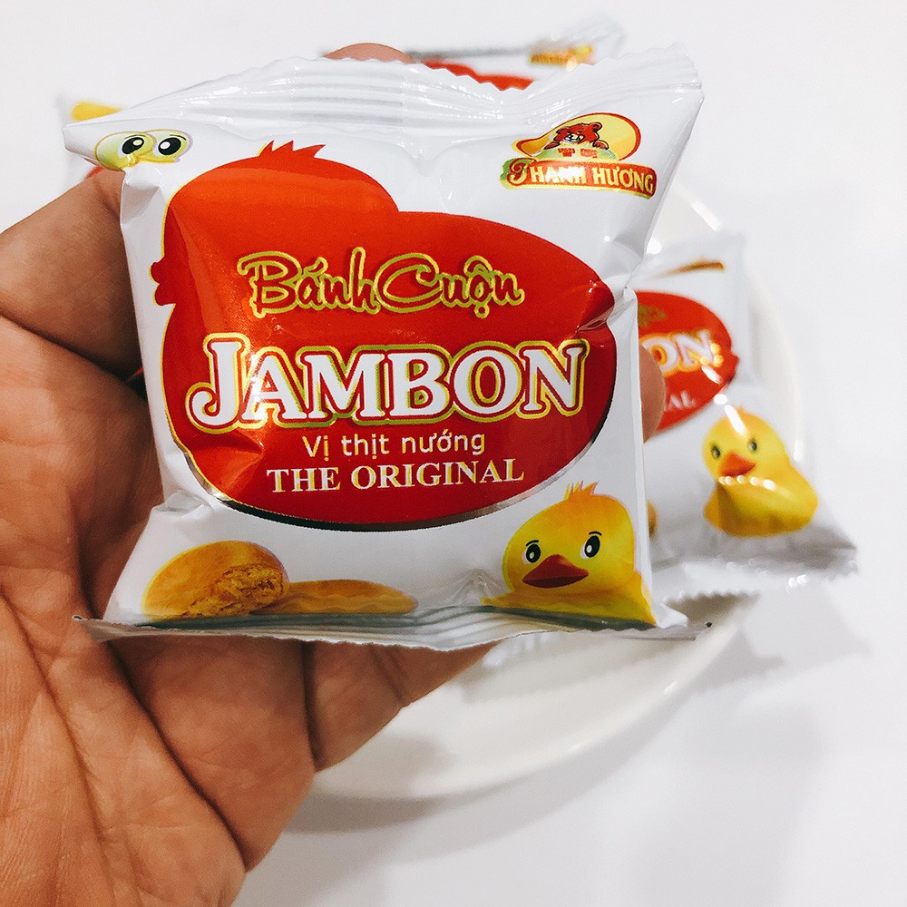 Combo 05 cái x 35gr Bánh cuộn Jambon vị thịt nướng Thanh Hương.