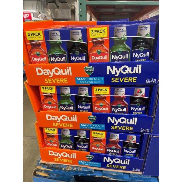 Date 2025 Set 3 Chai Siro V.ic.ks DayQuil & NyQuil Cold & F.lu Se.vere 1.06L