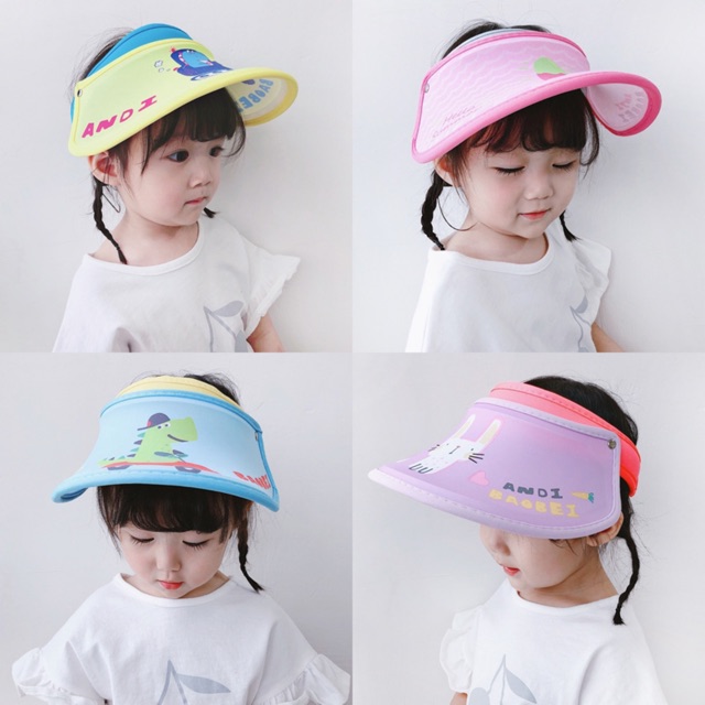 Mũ nửa đầu cho bé chống nắng phong cách Hàn Quốc dễ thương cho bé