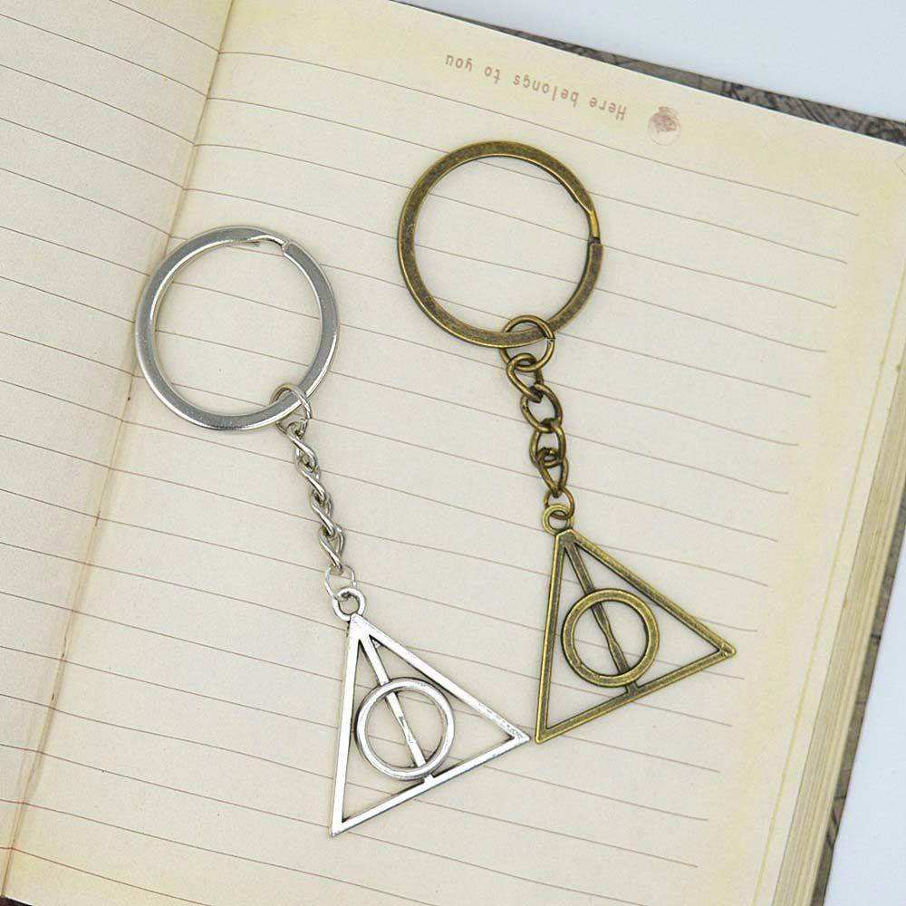 Móc Khóa Tròn In Hình Anime Deathly Hallows Thời Trang Giá Đỡ