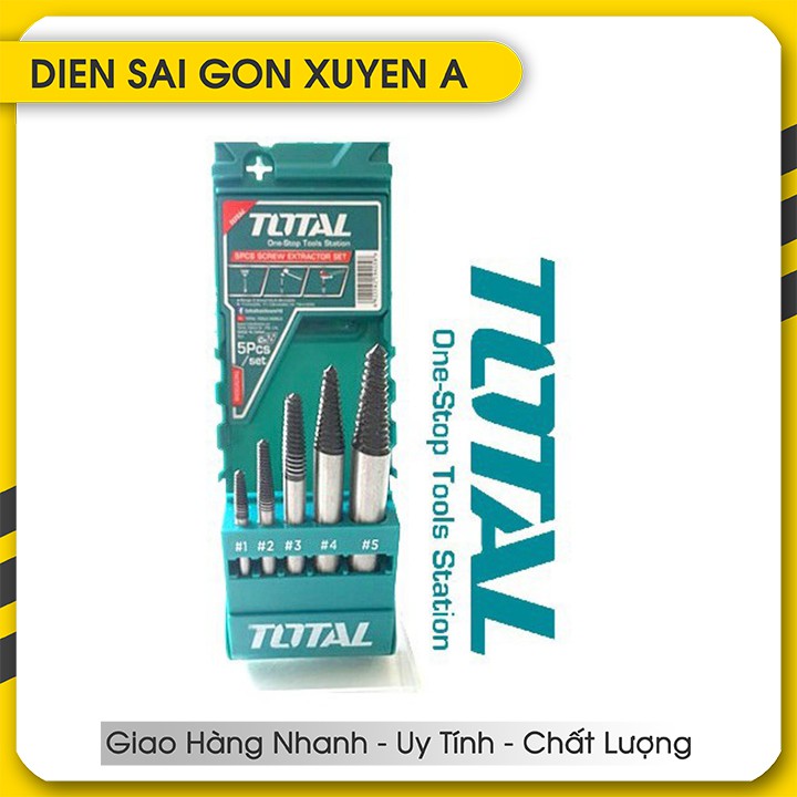 Bộ 5 mũi taro lấy ốc gãy Total TACSE0056 - Phân phối bởi Điện Sài Gòn Xuyên Á