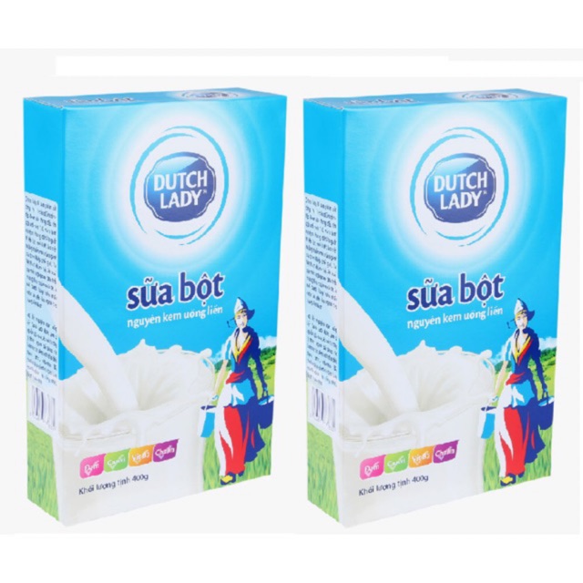 Sữa Bột Nguyên Kem Hà Lan Dutch Lady - Hộp Giấy 400gr