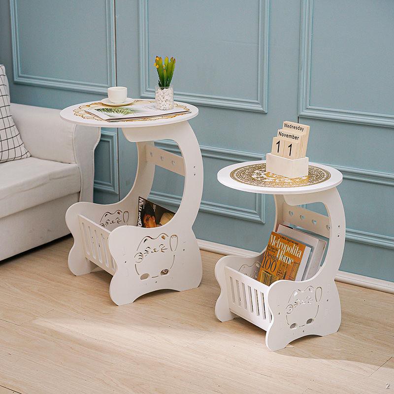 ∏℡❡bàn cà phê phòng ngủ đầu giường nhỏ tròn phong cách Châu Âu khách cạnh sofa mini để Sáng tạo