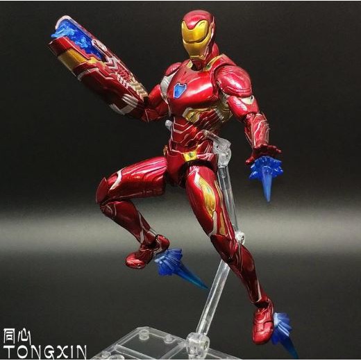 [Hàng có sẵn-Xả hàng, giá cực shock + Đèn Led] Mô hình Iron Man Mark SHFMK50 Nano - Avenger Infinity War