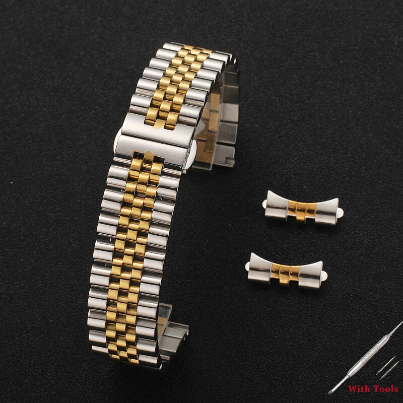 Dây đeo đồng hồ thay thế bằng thép không gỉ kích thước 12mm 13 14 16 17 18 19 20 21 22mm