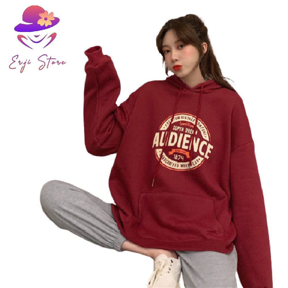 Áo Hoodie AUDIENCE Logo Chữ Tròn Form Rộng Tay Bồng, Áo Hoodie Unisex Form Rộng Nhiều Màu | BigBuy360 - bigbuy360.vn