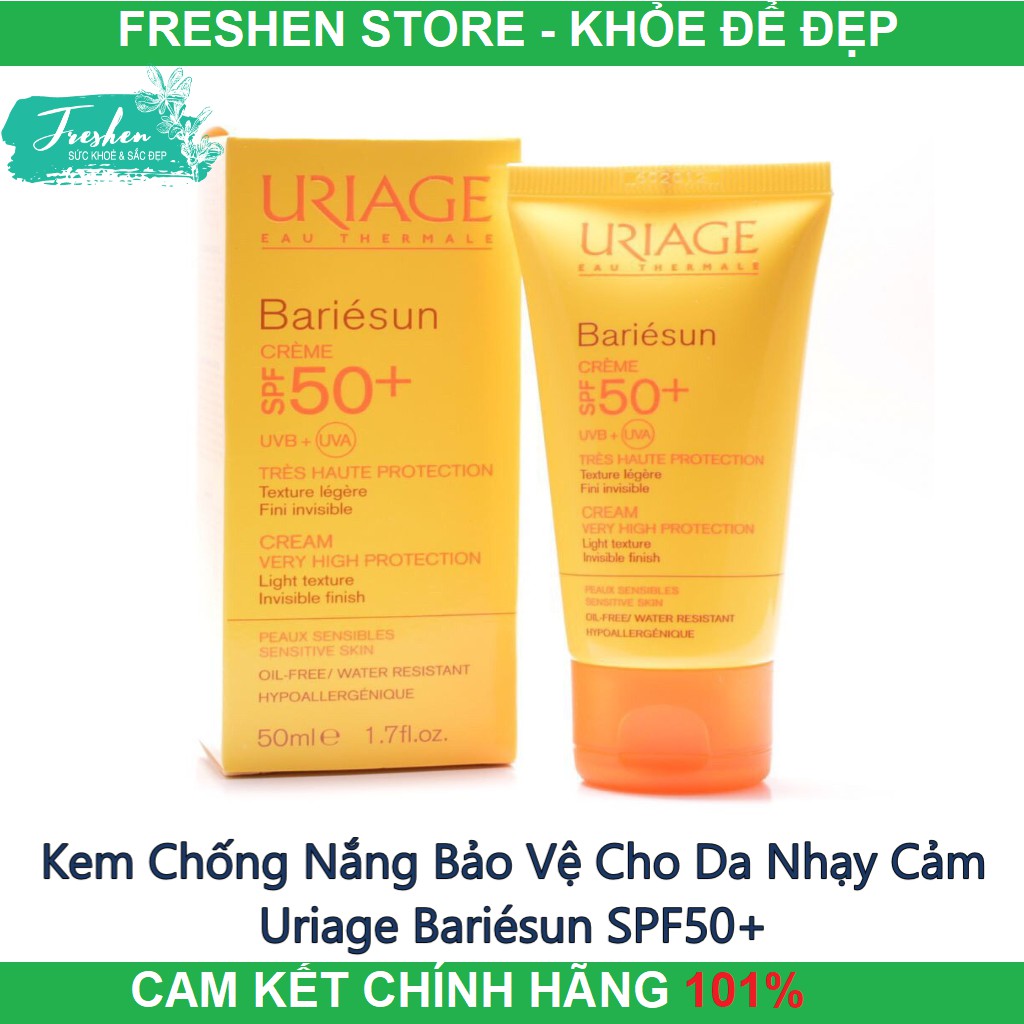 ✅ (CHÍNH HÃNG) Kem Chống Nắng Bảo Vệ Cho Da Nhạy Cảm Uriage Bariésun SPF50+