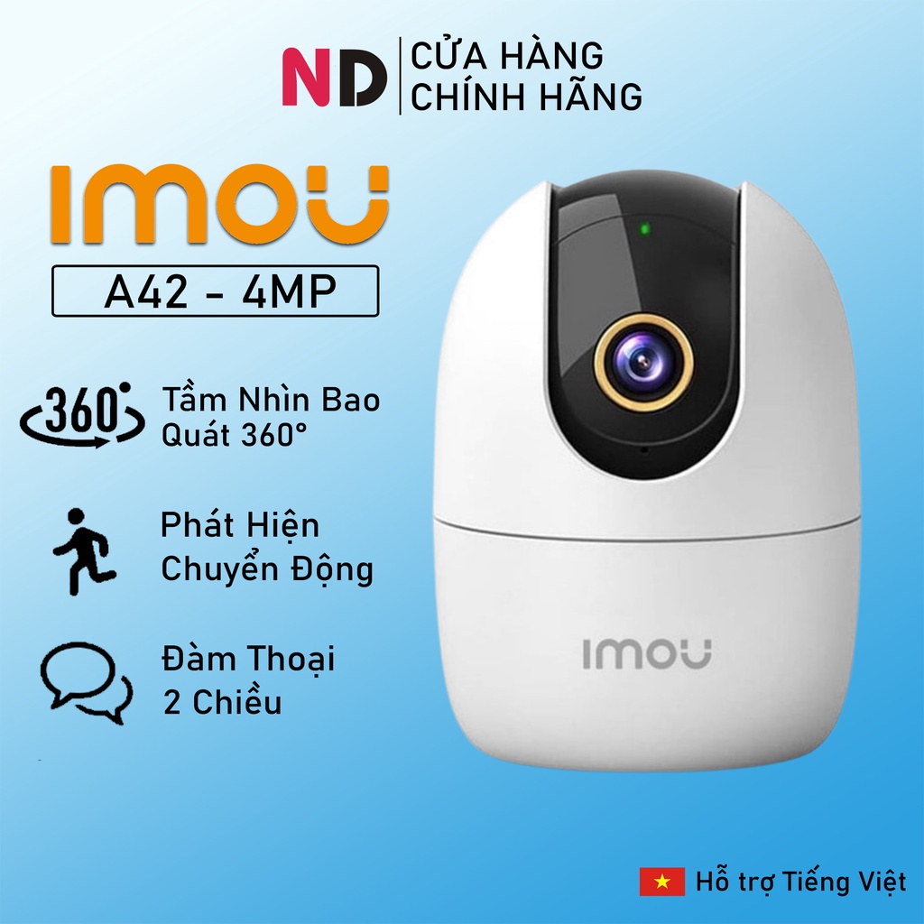 Camera Wifi IMOU Ranger A42P 2K 4MP Xoay 360, Đàm thoại - Hàng chính hãng