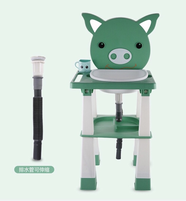 BỒN RỬA MẶT MINI CHO BÉ CÓ VAN VÀ ỐNG XẢ NƯỚC