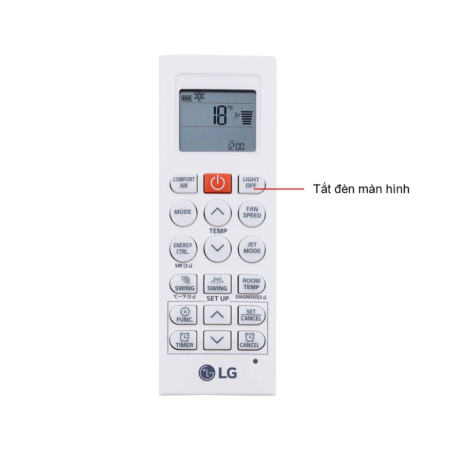 Remote máy lạnh LG- nút cam - Điều khiển điều hòa LG