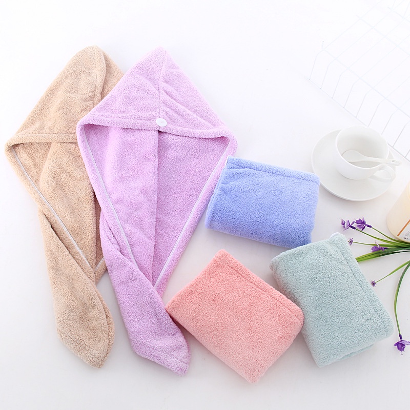 Khăn Quấn Đầu Bằng Sợi nano Nhanh Khô Thấm Hút Nước Tốt Tiện Dụng