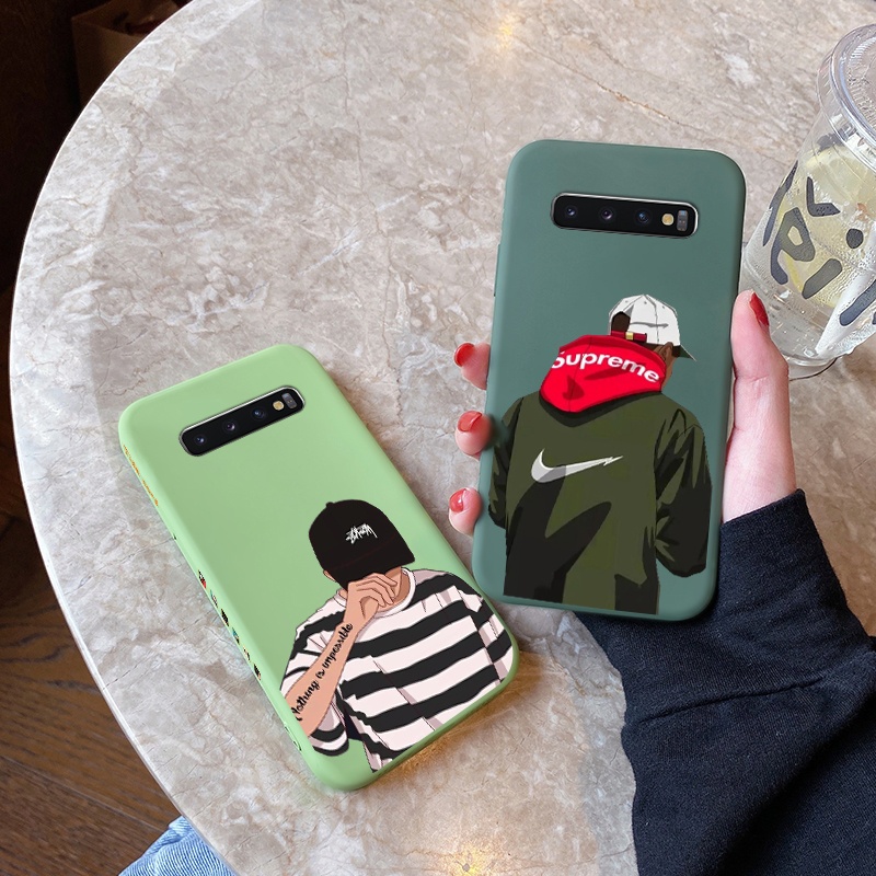 Case For Samsung galaxy S10 4G S10 5G S10 Lite S10 Plus S9 S9 S9 Plus Phone Cases Cony Edge Design Genuine Brown Color Fashionable Silicon Cases Square Edge Protect the whole Camera