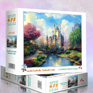 Tranh xếp hinh trí tuệ tia sáng jigsaw puzzle 475 mảnh - lâu đài cinderella - msp: 475-026