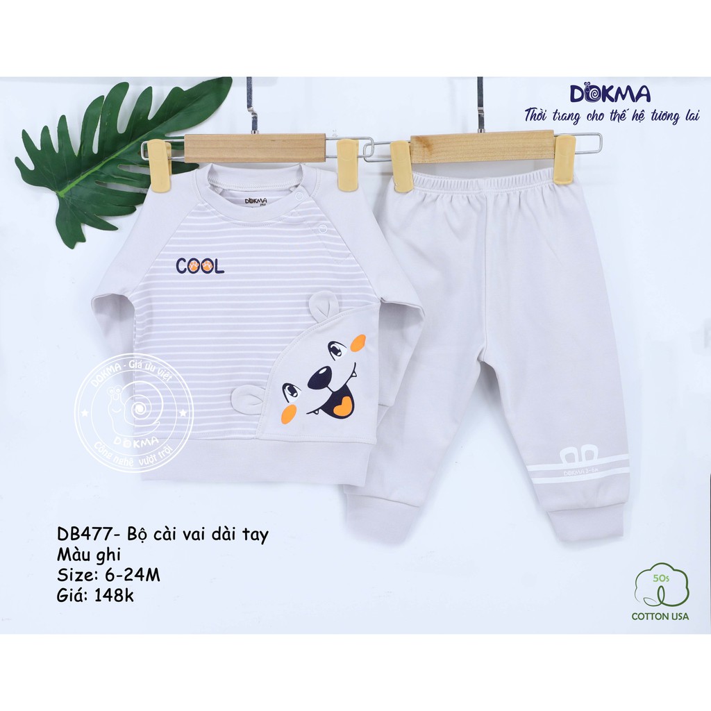 Dokma - Bộ cài vai dài tay phối hình 6-24M (DB477)