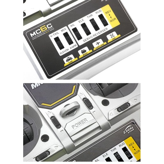 Bộ điều khiển txrx MC6C kèm mạch MC7RB nâng cấp ( có video hướng dẫn sử dụng+ quay video test trước khi gửi)