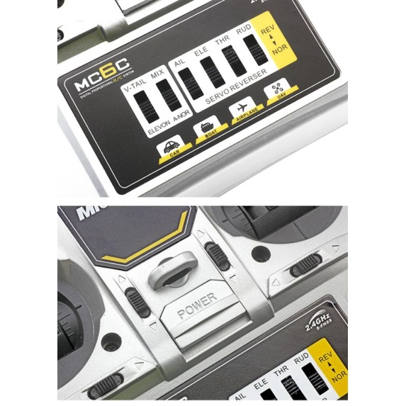 Bộ điều khiển txrx MC6C kèm mạch MC7RB nâng cấp