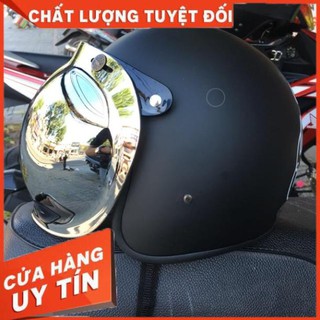 [Hàng Loại A]  Kính bubble gắn mũ 3/4 ( Sản phẩm không bao kèm mũ )