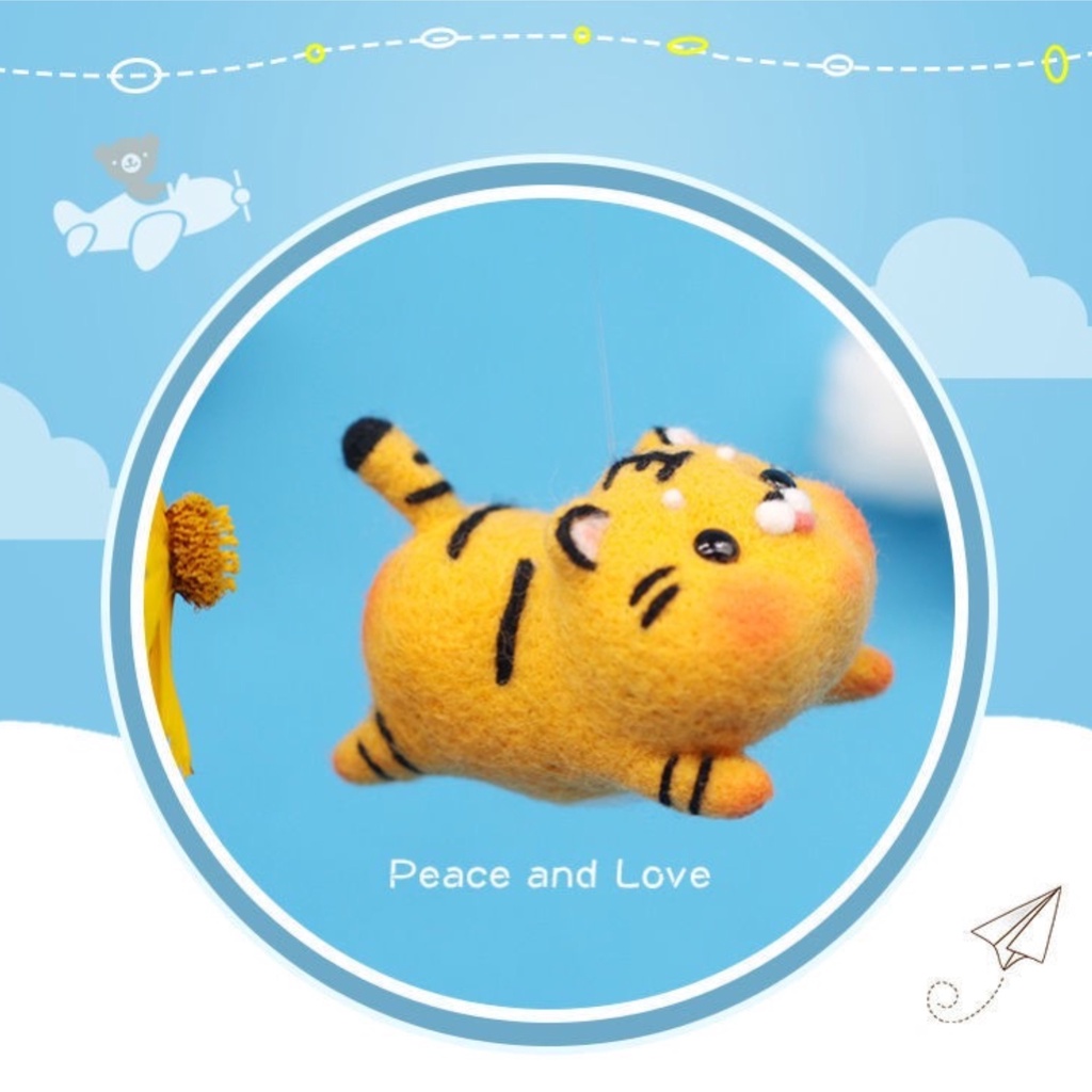 Len Chọc Handmade, Bộ Kit Len Chọc Heo Mập Bay