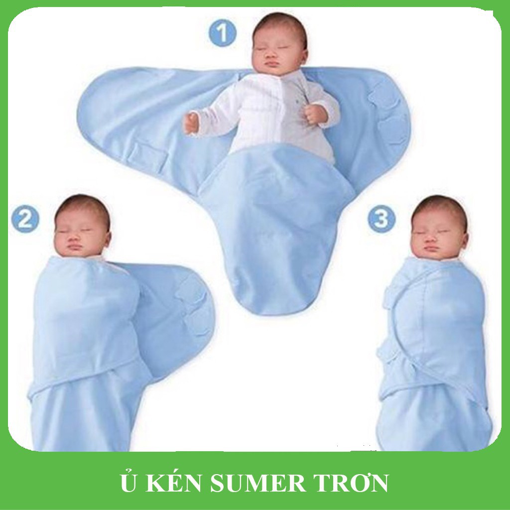 Kén ngủ chống giật mình cotton màu trơn