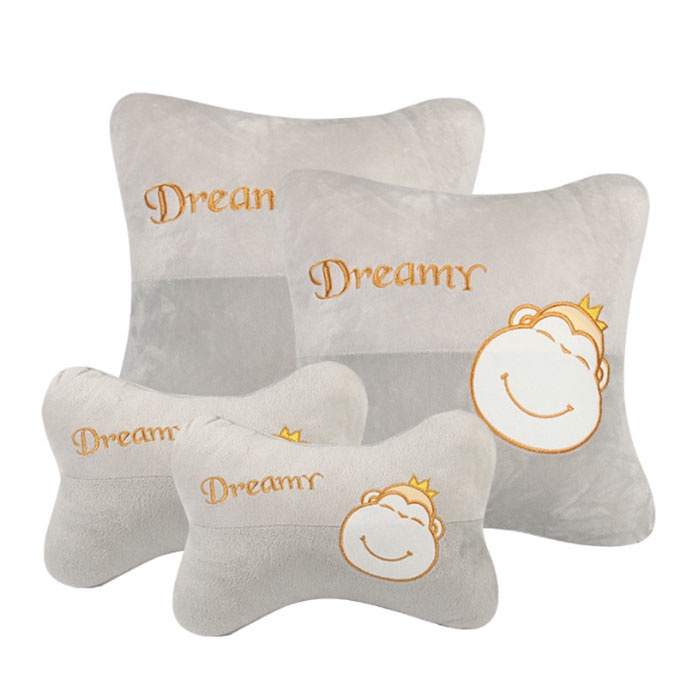 Gối tựa đầu ô tô gối tựa lưng ô tô trang trí xe hơi cao cấp hình Doraemon hoạt hình dễ thương TOO-STORE