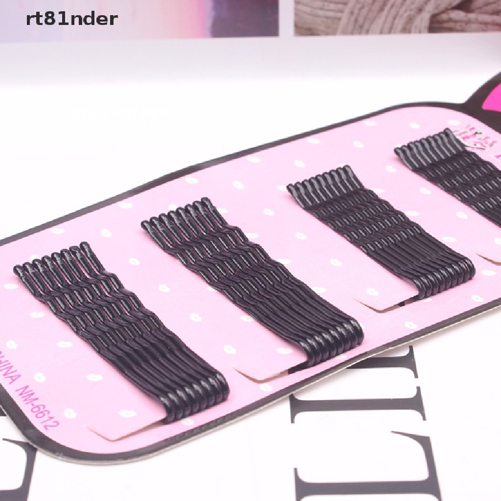 Set 34 Kẹp Tóc Tròn Bằng Thép Màu Đen Thời Trang Cho Bé