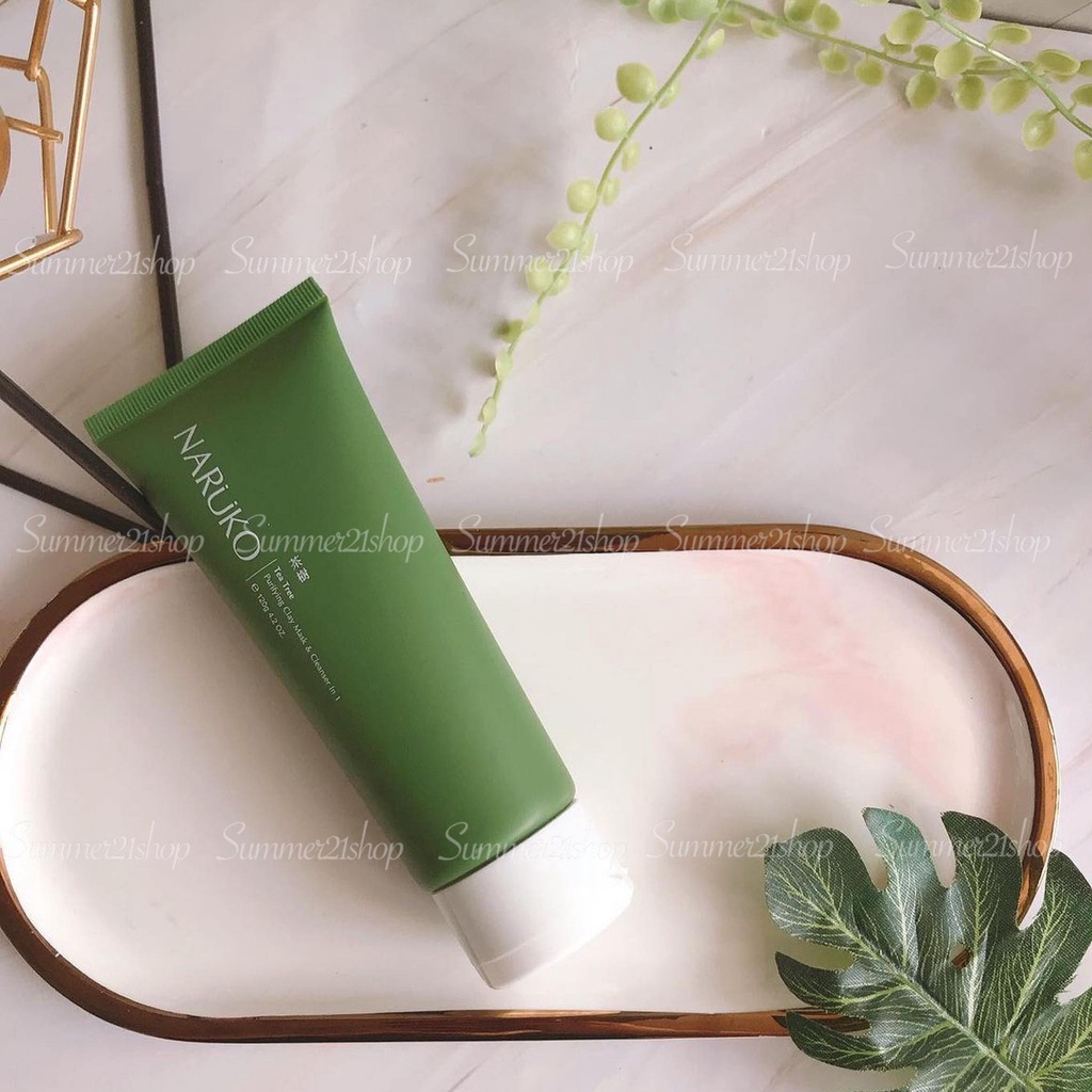 Sữa rửa mặt tràm trà NARUKO TEA TREE PURIFYING CLAY MASK & CLEANSER IN 1 120G