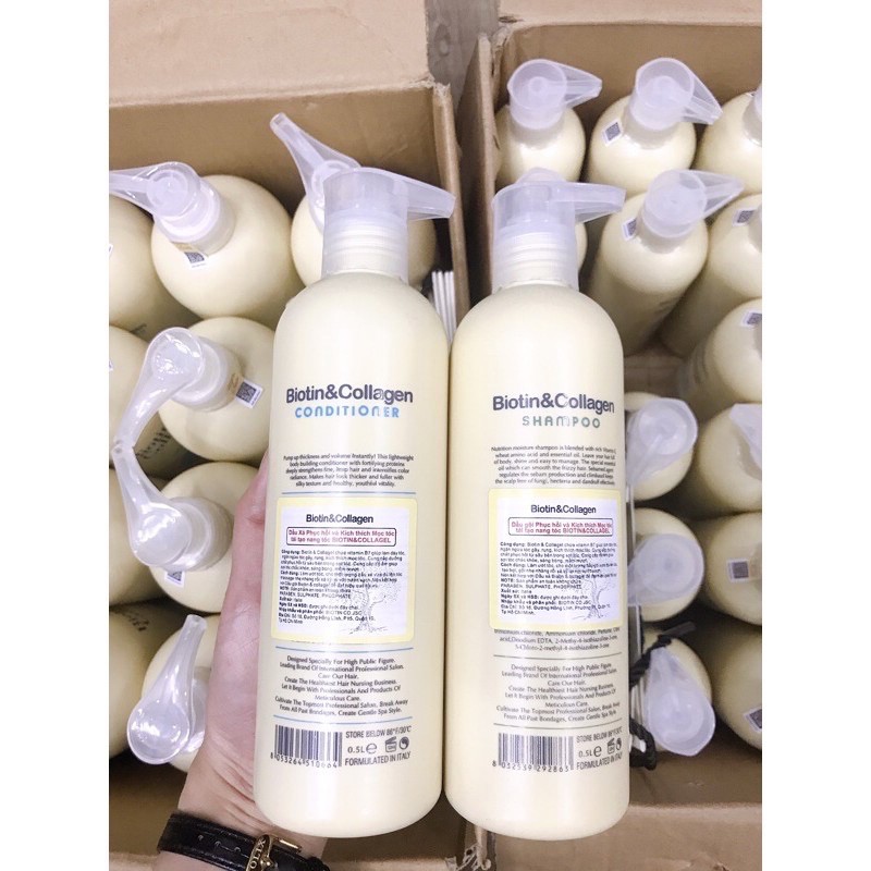 [Chính hãng] 500ML DẦU GỘI XẢ BIOTIN COLLAGEN NEW 500ML PHỤC HỒI VÀ KÍCH THÍCH MỌC TÓC | BigBuy360 - bigbuy360.vn