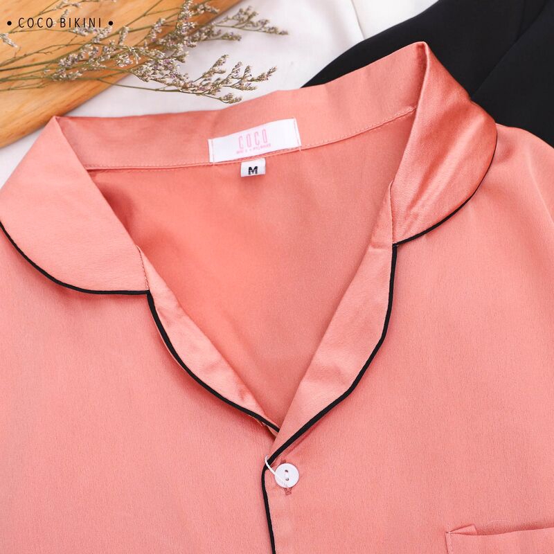 𝑪𝑶𝑪𝑶 𝑩𝑰𝑲𝑰𝑵𝑰 Bộ Đồ Ngủ - Đồ Mặc Nhà Lụa Satin ( LTCC20026 ) | BigBuy360 - bigbuy360.vn