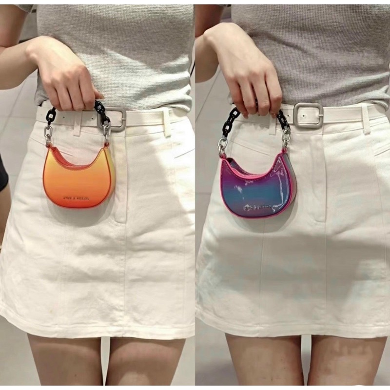 Túi cê ka mini dáng bầu bản 2 dây kèm hộp siêu xinh 1222#