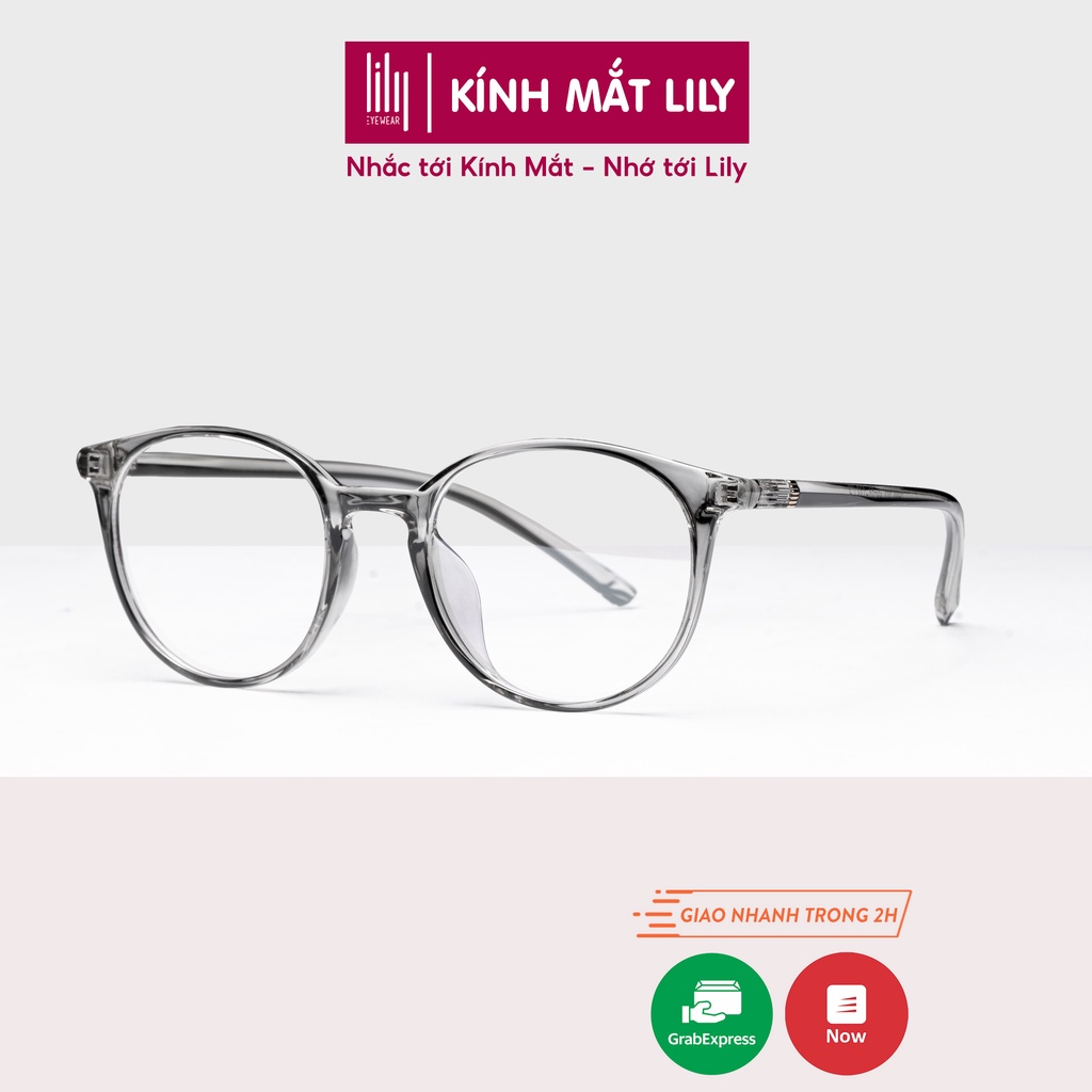 Gọng kính tròn chất liệu nhựa dẻo phụ kiện thời trang nữ Lilyeyewear 203 nhiều màu