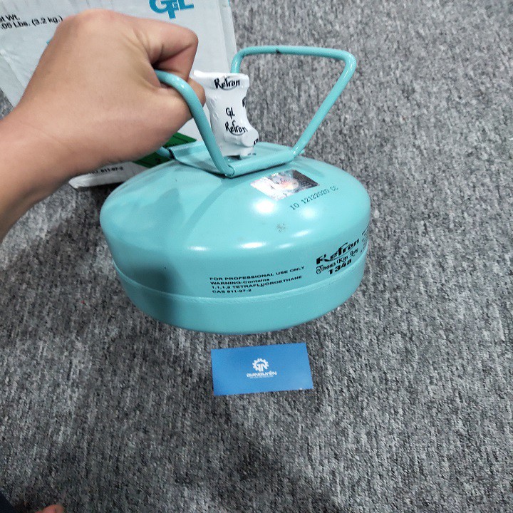 Ga R134a bình 3,2kg Refron ấn độ