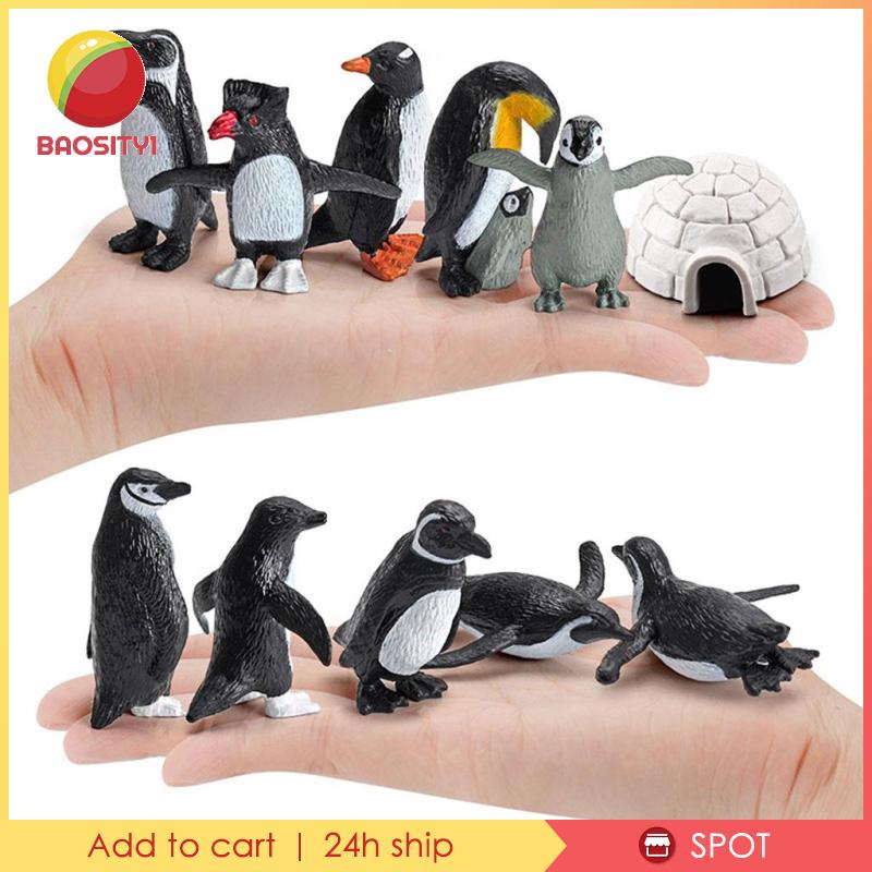 [Baosity1] 11 Con Chim Cánh Cụt Đồ Chơi Bằng Nhựa Cho Bé Từ 3-8 Tuổi