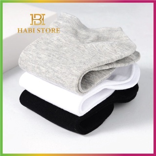 Tất cổ ngắn trơn nam chất cotton thoáng mát gửi màu bất kì HABI STORE