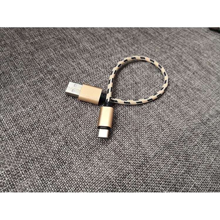 Dây Cáp Sạc Truyền Dữ Liệu Ngắn 25cm Cho android / apple type-c xiaomi samsung huawei oppo