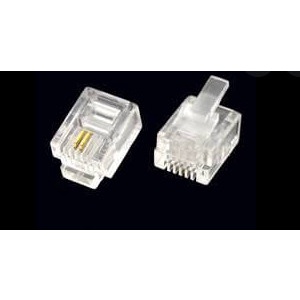 Đầu bấm line điện thoại RJ11 2 line  , 4 line  loại A