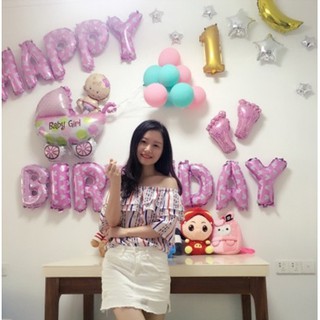 Bộ bong bóng dán trang trí sinh nhật
