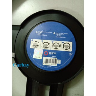 Bọc vô lăng Sparco SPC 1113BK (đen chỉ đỏ)