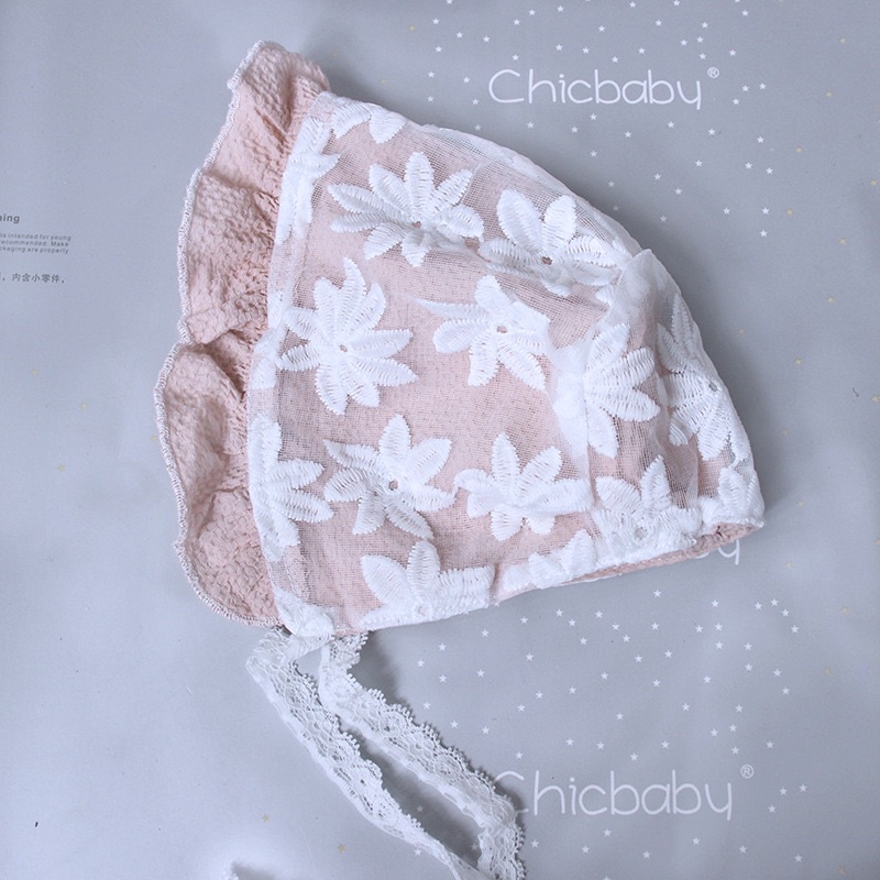 Nón vải cotton cao cấp chính hãng Chicbaby xinh xắn cho bé gái 0-12 tháng