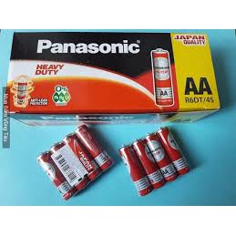 Vỉ 4 viên pin Panasonic AA Đỏ R6DT/4S-V