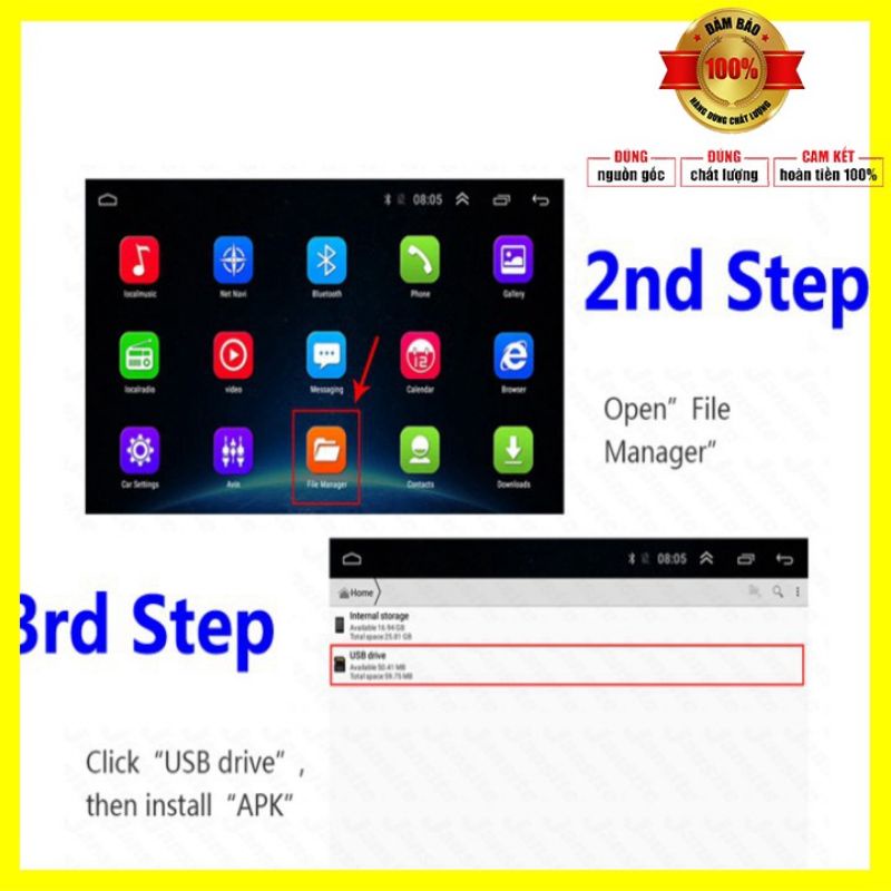 Cảm Biến Áp Suất Lốp Trong Ô Tô TPMS Dành Cho Màn Hình DVD Android - XMAUTO