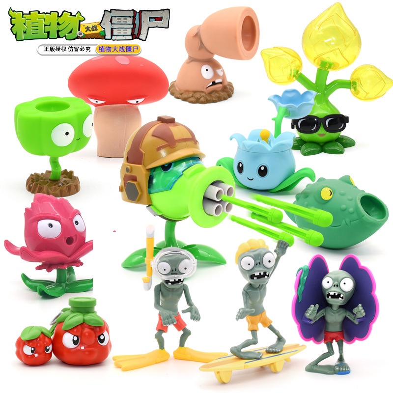 Bộ trò chơi Plants vs. Zombies bằng nhựa mềm thiết kế mới độc đáo