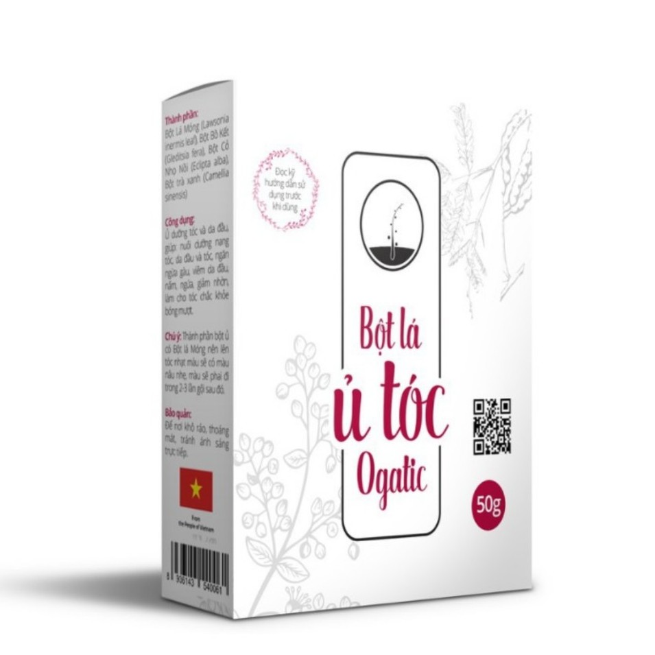 HÀNG MỚI VỀ -CHÍNH HÃNG BỘT LÁ NHUỘM TÓC OGATIC