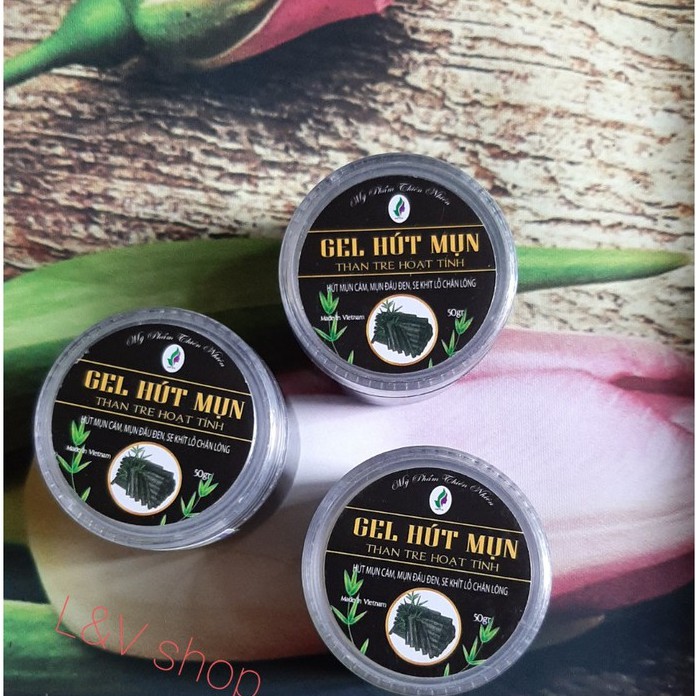 [L&amp;V] Gel Hút Mụn Than Tre Hoạt Tính - Bay Sạch Mụn Đầu Đen, Mụn Cám