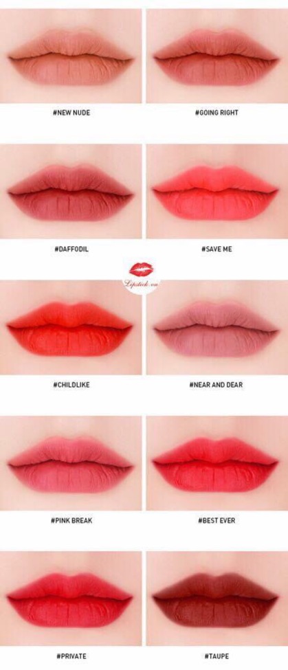 SON 3CE VELVET LIP TINT 100% HÀNG CHÍNH HÃNG | BigBuy360 - bigbuy360.vn