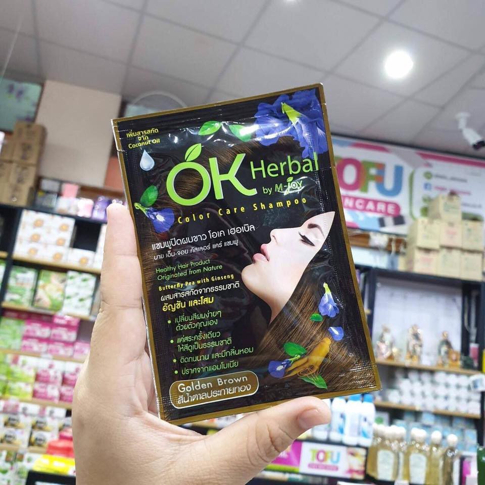 Gội nhuộm OK Herbal Thái Lan