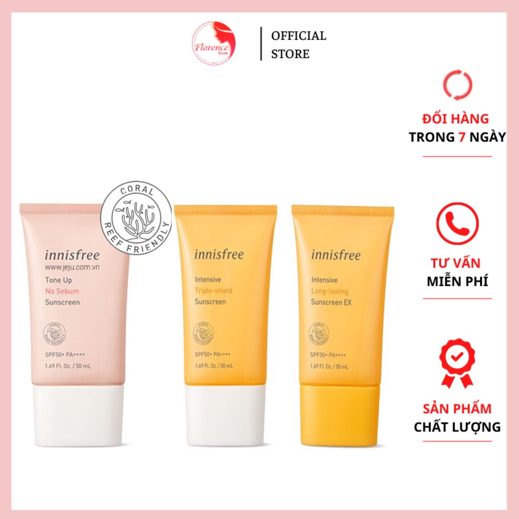 KEM CHỐNG NẮNG VẬT LÝ  Innisfree Intensive Triple Care Sunscreen SPF50+ PA++++ [HOT]