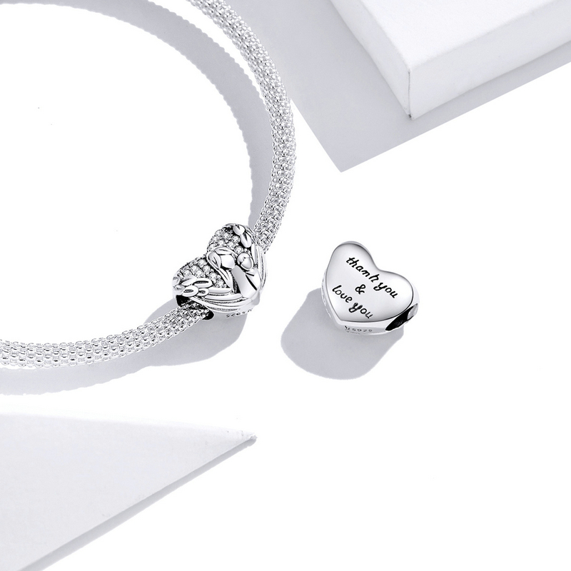 Hạt Charm Bamoer SCC634 Bằng Bạc 925 Nguyên Chất Phù Hợp Với Vòng Tay Làm Cho Quà Tặng Ngày Của Mẹ