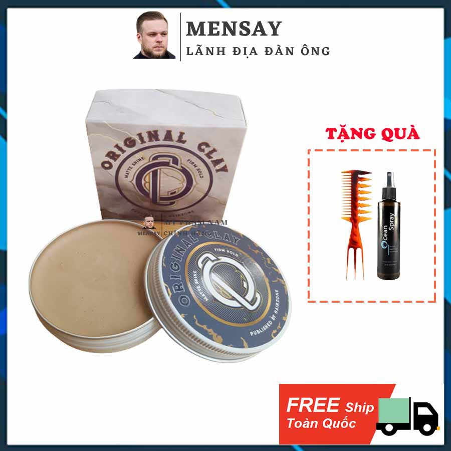 Sáp vuốt tóc Original Clay HairZone, hương Cola nam tính bản mới 2022 - 56g